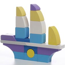 Сборный конструктор «Корабль», 19 дет.