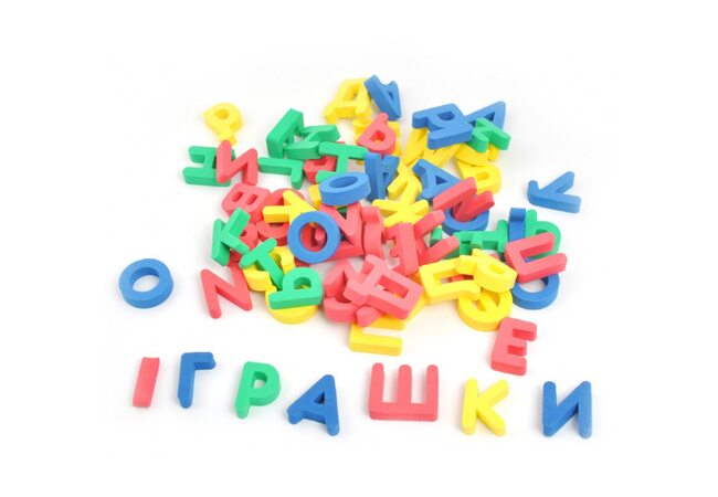 Буковки на магнитах (русские)