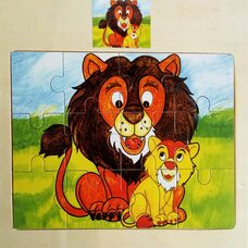 Пазл «Лев», 12 дет.