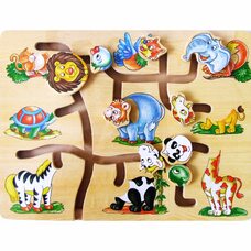 Лабиринт «Подбери голову животному»