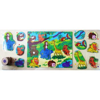 Лото с кубиком «Животные Африки»