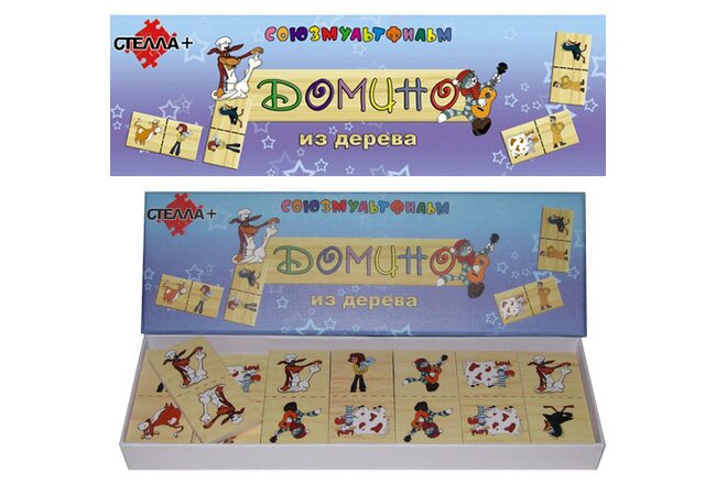 Домино в коробке  «Простоквашино»