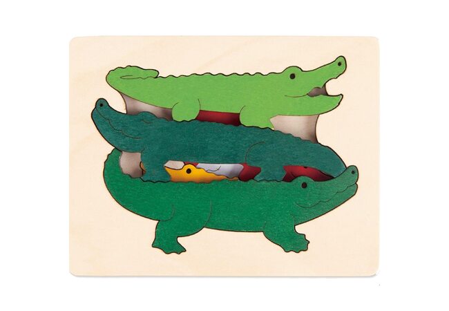 Мозаика «Крокодилы-акробаты», трехслойная