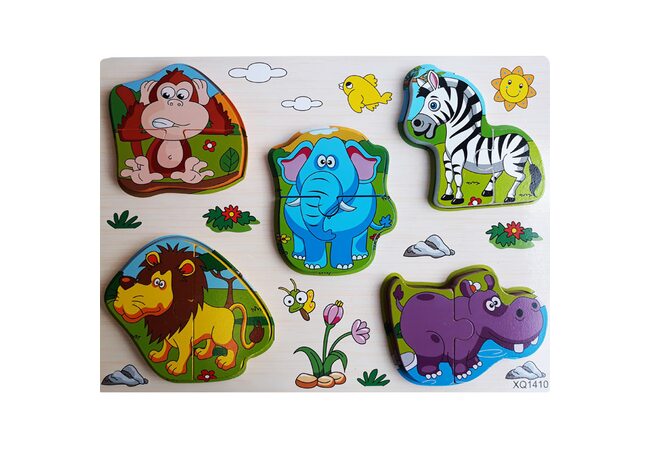 Объемный вкладыш-пазл «Животные Африки»