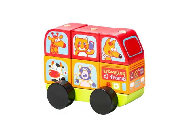 Автобус-пирамидка «Зверята»