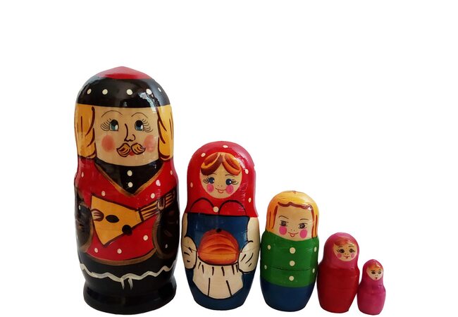 Матрешка «Батюшка» семья 5 в1