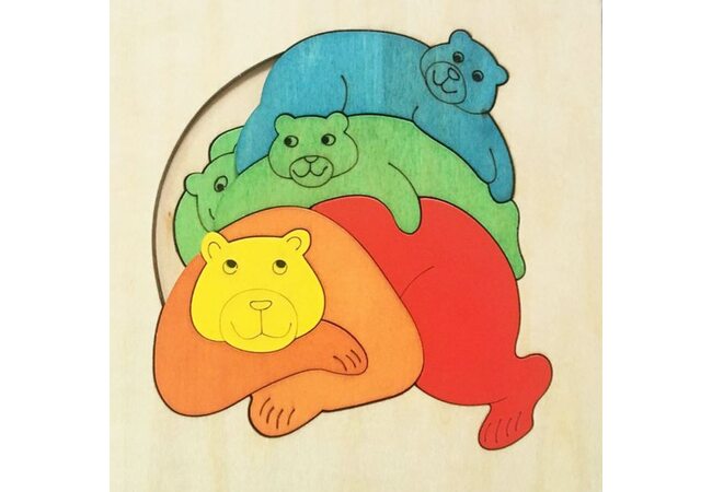 Мозаика «Медведи-акробаты», двухслойная