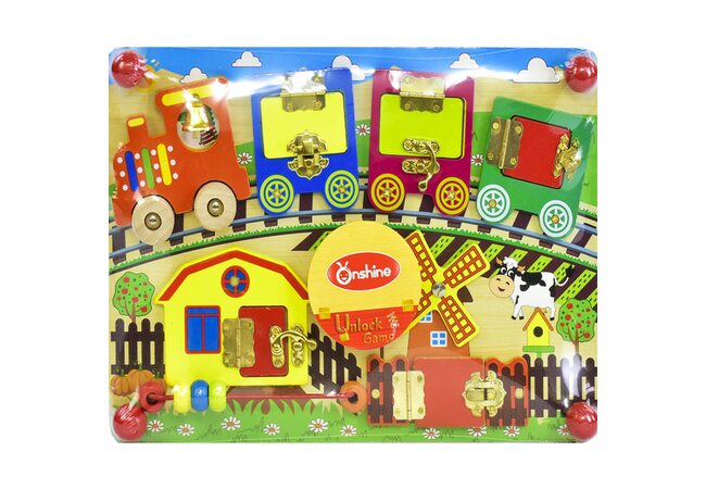 Бизиборд «Паровозик». Замочки.