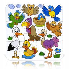 Пазлы «Птички», 9 эл.