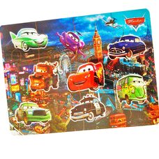 Пазл с подставкой «Тачки», 12 эл.