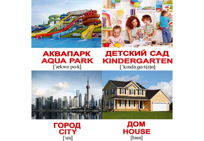 Мини-карточки «Город/City», 80