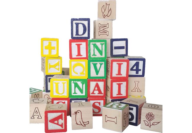 «Английский алфавит с цифрами», 50 шт.