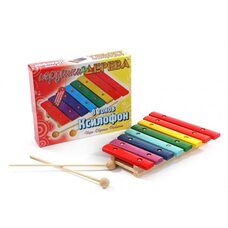 Деревянный Ксилофон, 8 тонов (разноцветный)