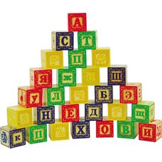 Детский набор кубиков «Буквы-цифры», 28 шт.