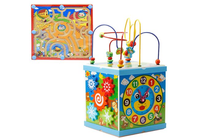 Развивающий бизикуб+магнитный лабиринт