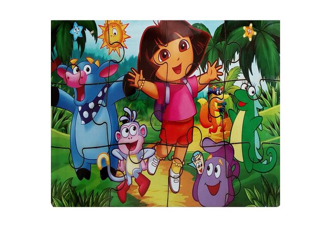 Пазл с подставкой «Даша Путешественница», 12 эл.