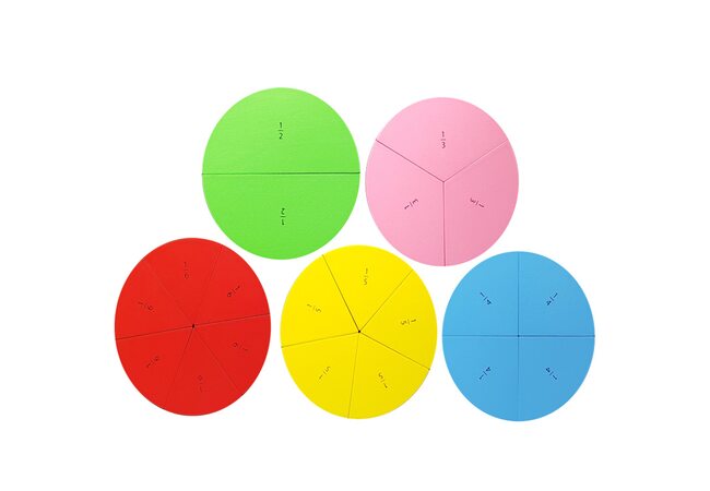 Дидактическая игра «Дроби 1/2-1/6» (магнитная)