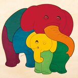 Мозаика «Слониха со слоненком», 9 дет. Мозаика «Слониха со слоненком», 9 дет.