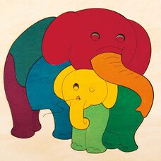 Мозаика «Слониха со слоненком», 9 дет.