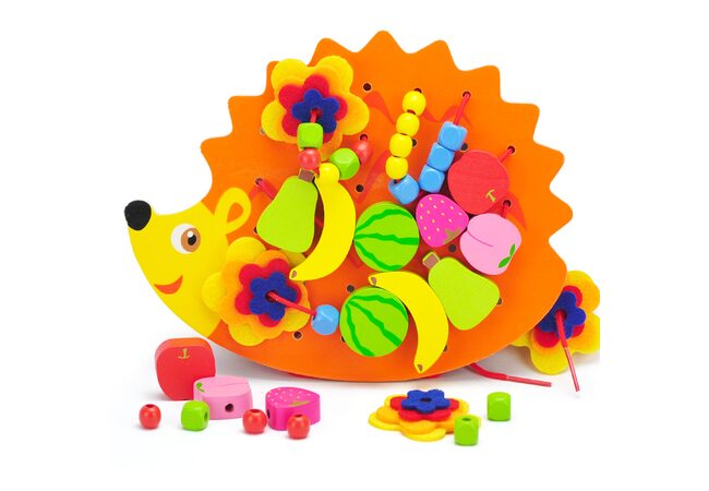 Шнуровка-бусины «Ёжик»