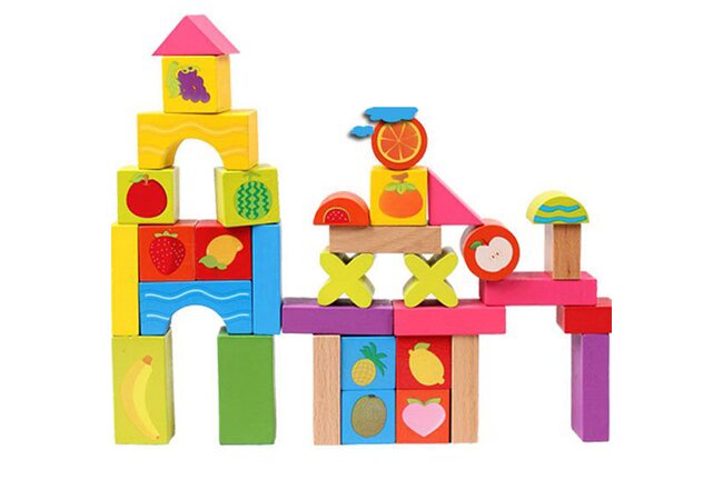 Деревянный конструктор «Фрукты», 33 дет.