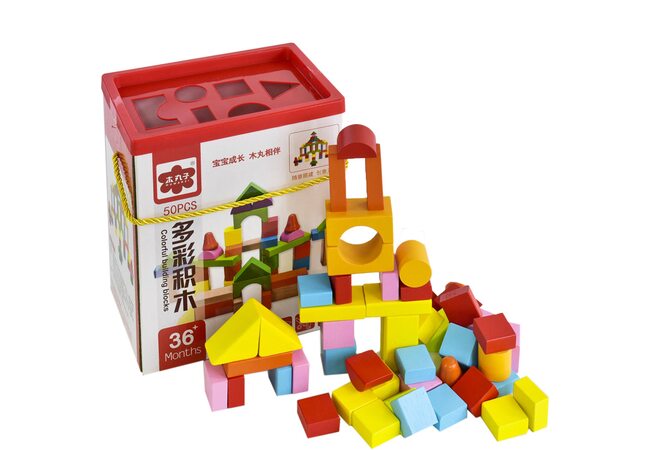 Конструктор «Город» (цветной), 50 дет.