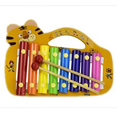 Ксилофон с ручкой «Тигр», 8 тонов