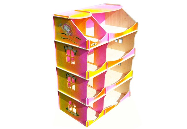 Ляльковий будиночок-шафа «Райдужний», 4 пов