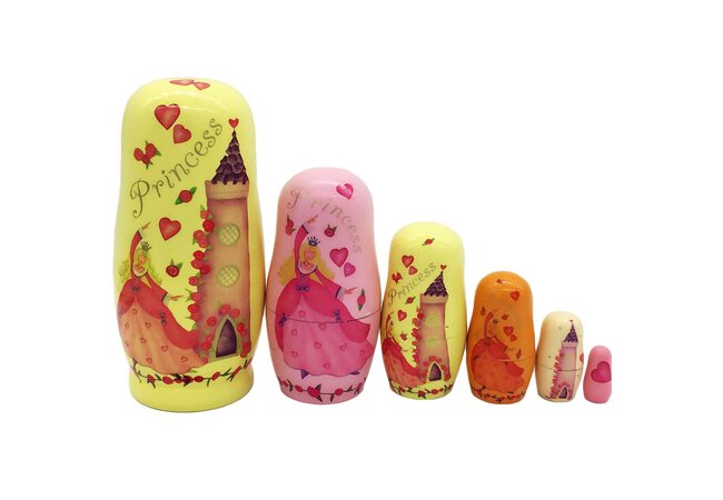 Матрешка «Замок принцессы», 6 в 1