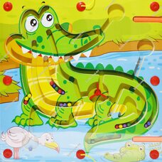 Магнитный лабиринт «Крокодил»