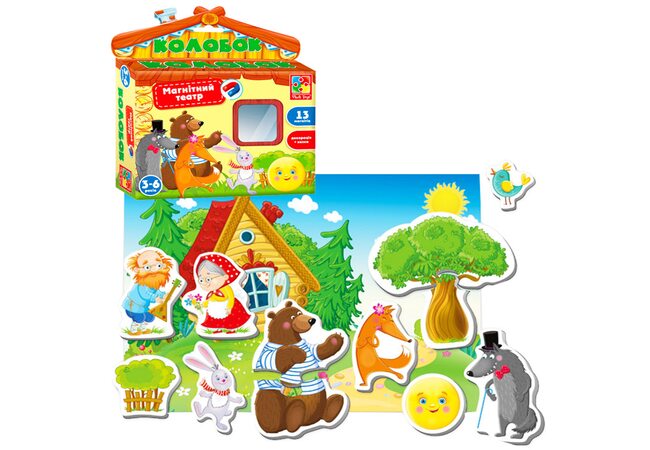 Магнитный театр. Сказка  «Колобок» (укр.)