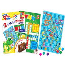 Настольные магнитные игры «Лудо» и «Змеи и лесницы»
