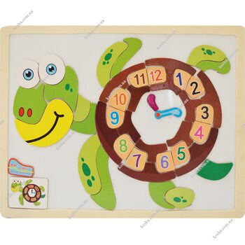 Магнітні пазли «Годинник-Черепашонок»