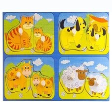 Вкладыши «Где, чья мама»