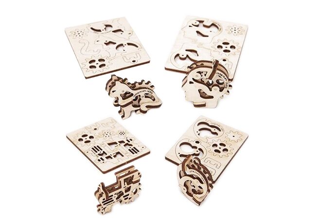 Механическая 3D-модель «Трыбыкы», набор 4шт.