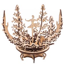 Механическая 3D-модель «Шкатулка-цветок», 101 дет.