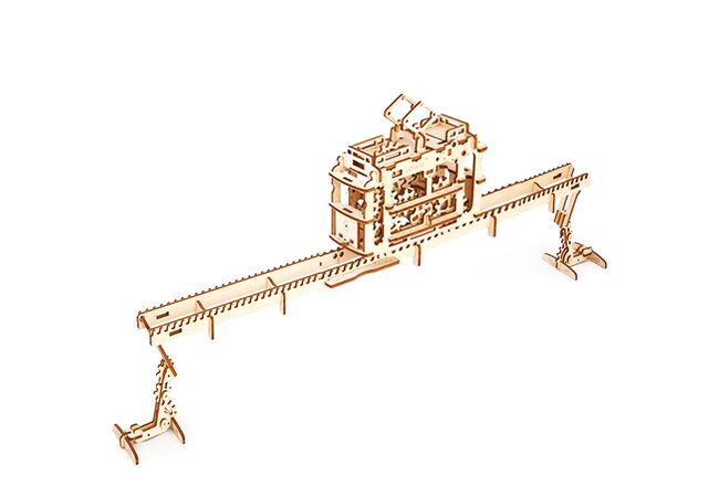 Механическая 3D-модель «Трамвай», 154 дет.