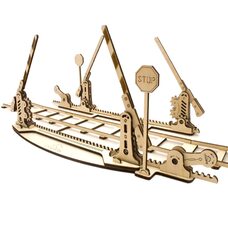 Механическая 3D-модель «Ж/д переезд с рельсами», 200 дет.