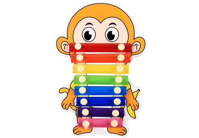 Металлофон 8 тонов «Обезьянка»