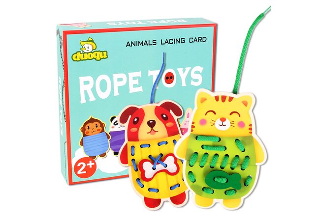 Набір плоских шнурівок «Тварини»