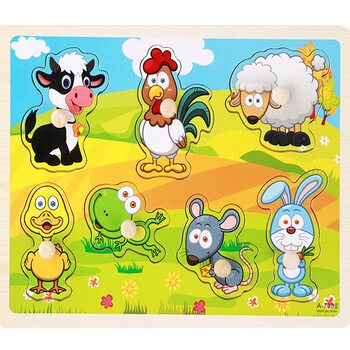 Рамка-вкладыш с ручкой «Лапочки»