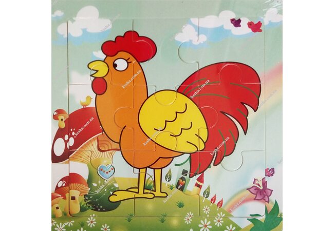 Пазл «Петушок», 9 дет.