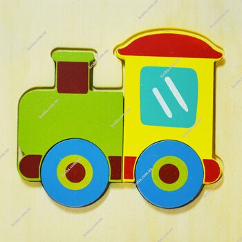 Паровозик, 4 деталі