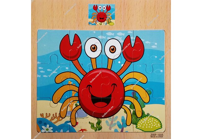 Пазл «Крабик», 12 дет.