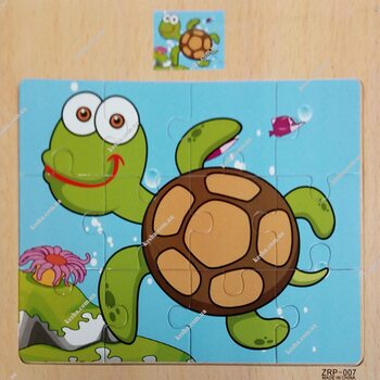 Пазл «Черепашка», 12 деталей