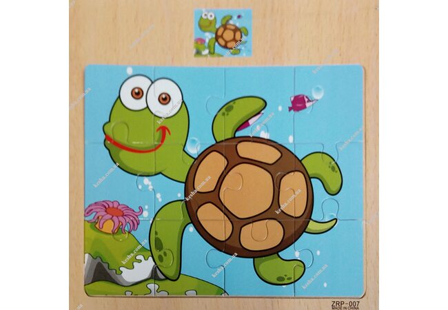 Пазл «Черепашка», 12 деталей