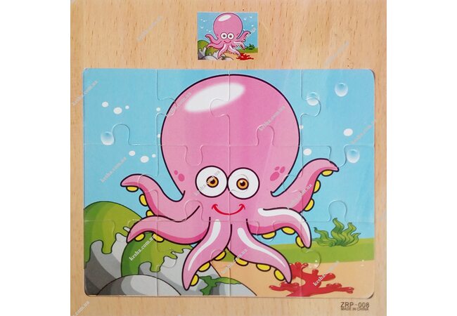 Пазл «Осьминожка», 12 дет.
