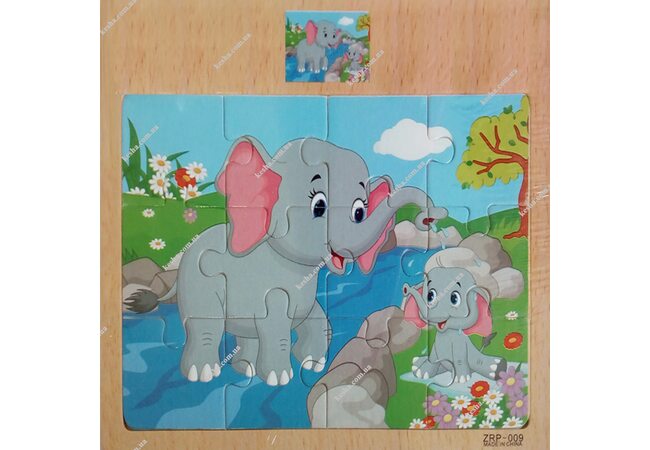 Пазл «Слоники», 12 дет.