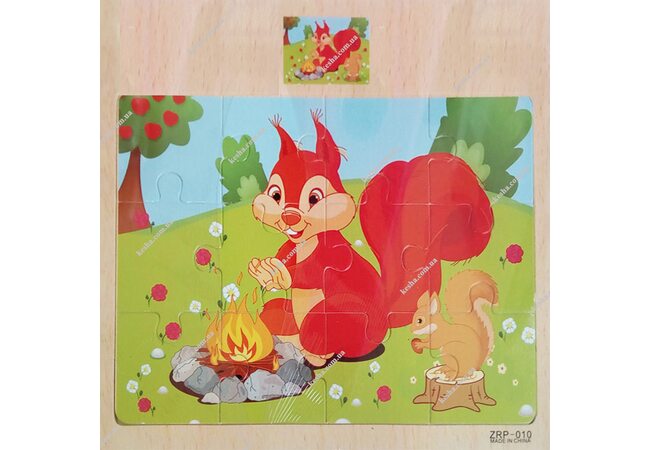 Пазл «Бельчонок», 12 дет.