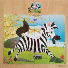 Пазл «Зебра», 12 дет.